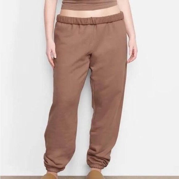SKIMS Brown Track Pants - Picture 1 of 13